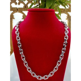 Dây chuyền nam thép titan không gỉ (inox) vĩnh viễn không đen size lớn kiểu mắc xích hàng loại 1 KHÔNG NGỨA CỔ