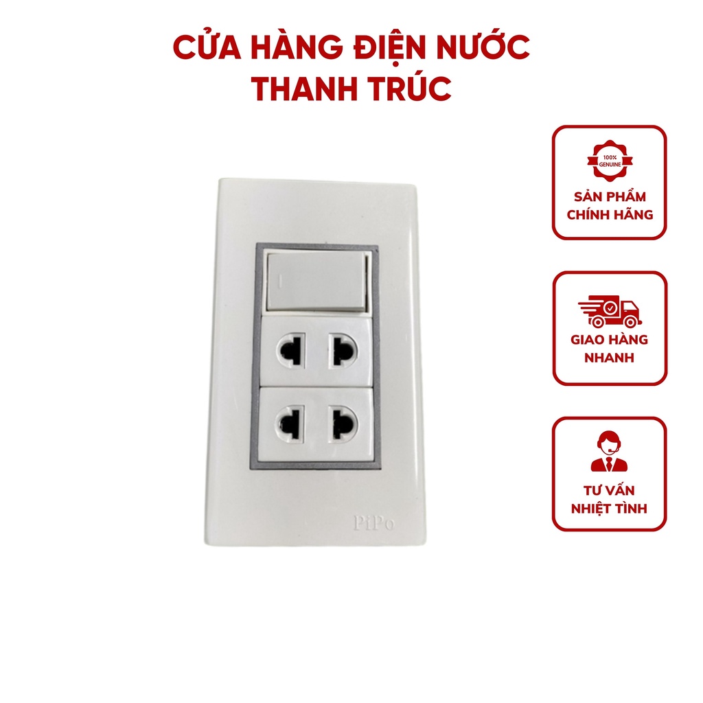 Hộp Nổi Ráp Sẵn PiPo PN10 Bảng Điện Taplo Giả Âm Cao Cấp Vỏ Bọc Nhựa Chịu Nhiệt Chống Vỡ Dễ Lắp Ráp