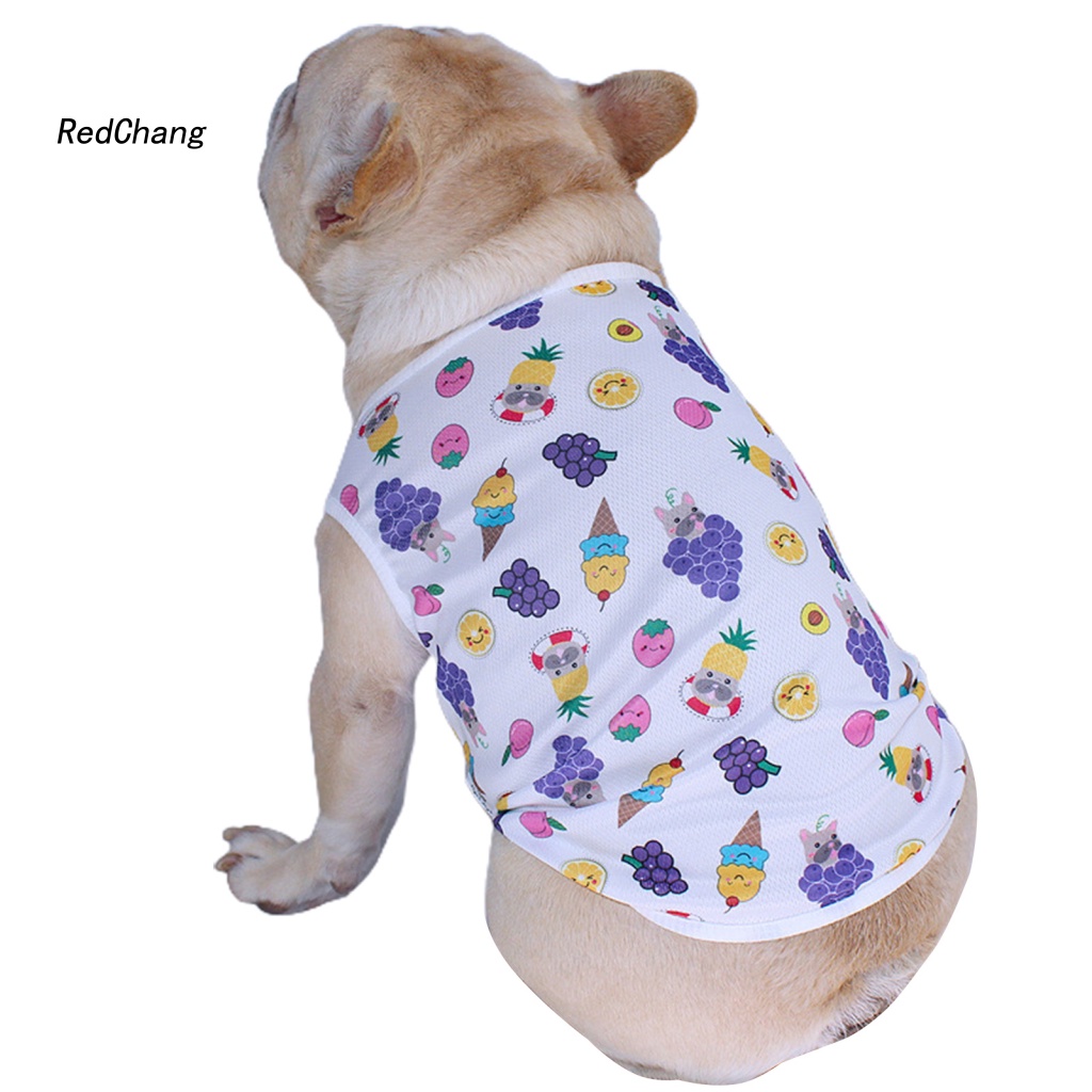 Rc ~ Áo Vest In Hình Động Vật Trái Cây Chống Mài Mòn Cho Cún Cưng