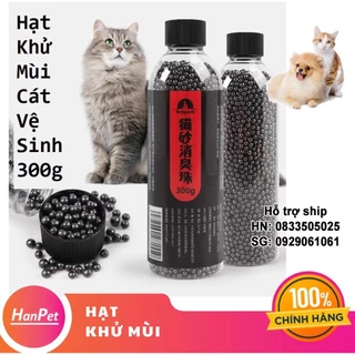 Hạt Khử Mùi Cát Vệ Sinh Chó Mèo Thú Cưng 300g Hanpet