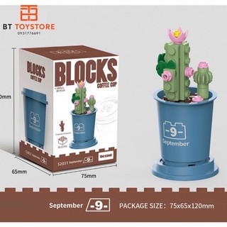 Lego hoa mini- Lắp ráp hoa 12 tháng để bàn