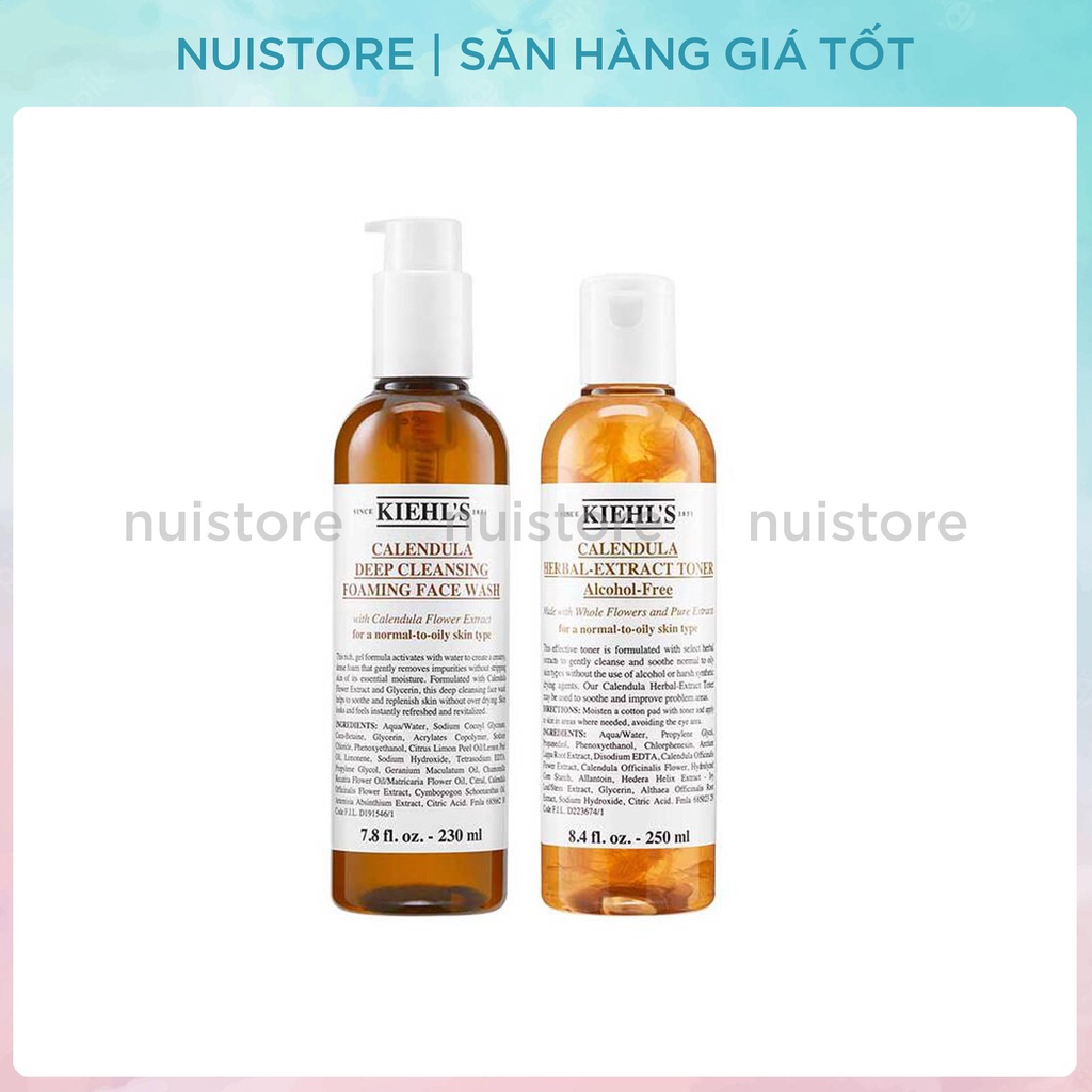 Tách set Toner & Sữa Rửa Mặt Kiehls