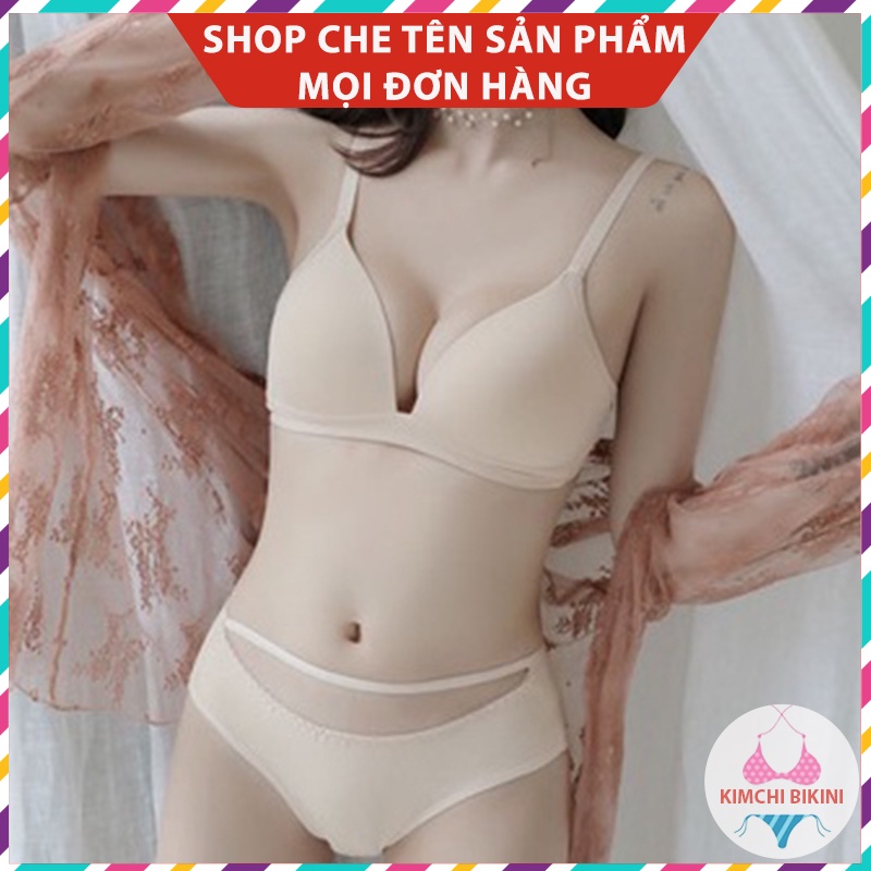 Áo Chip Nữ Su Mẫu Mới KIMCHIBIKINI Áo Nót Không Gọng Chống Hằn Mỡ AL026