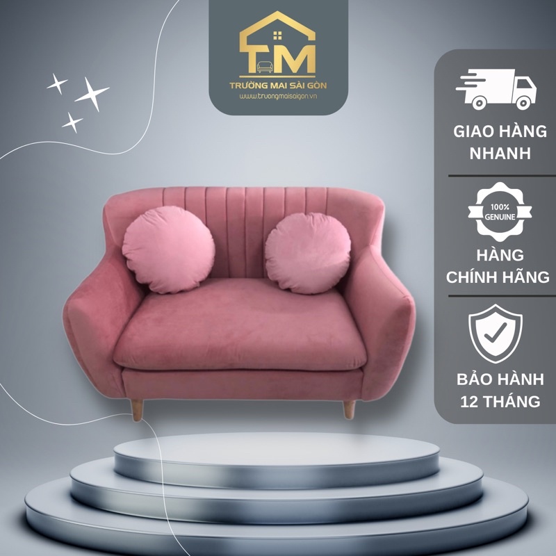 ghế sofa mini nhỏ cho bé 1m2x80 chất vải nhập khẩu mịn êm ái khung sườn gỗ tự nhiên chắc chắn Trường Mai Sài Gòn