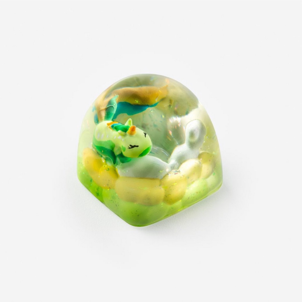 Keycap Artisan bàn phím cơ Dwarf Factory Unicorn Strawberry Shortcake  - Hàng chính hãng