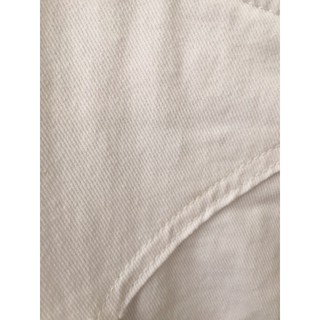 ĐẦM DENIM TRẮNG DÂY BẤT ĐỐI XỨNG