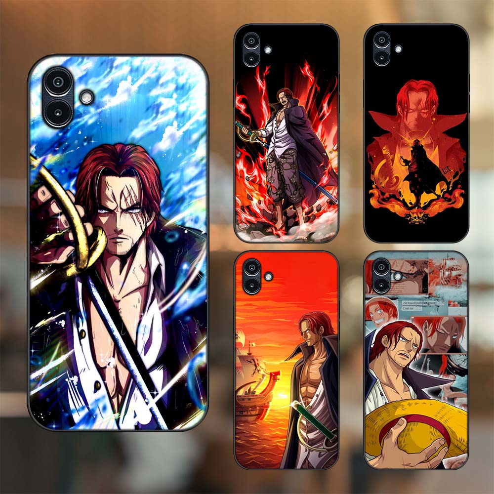 Ốp lưng Samsung A04 viền đen in hình Shanks One Piece Đảo Hải Tặc