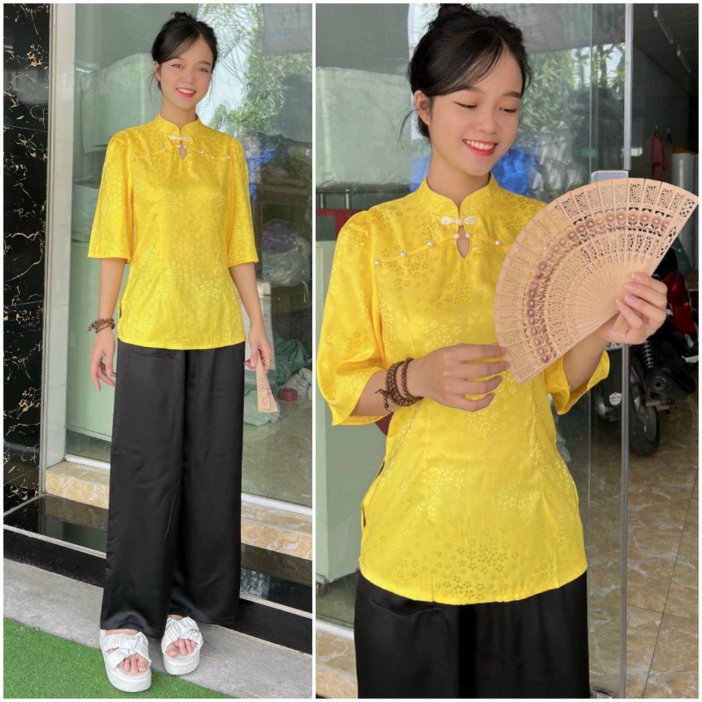 ÁO BÀ BA CÁCH TÂN GẤM GIỌT NƯỚC