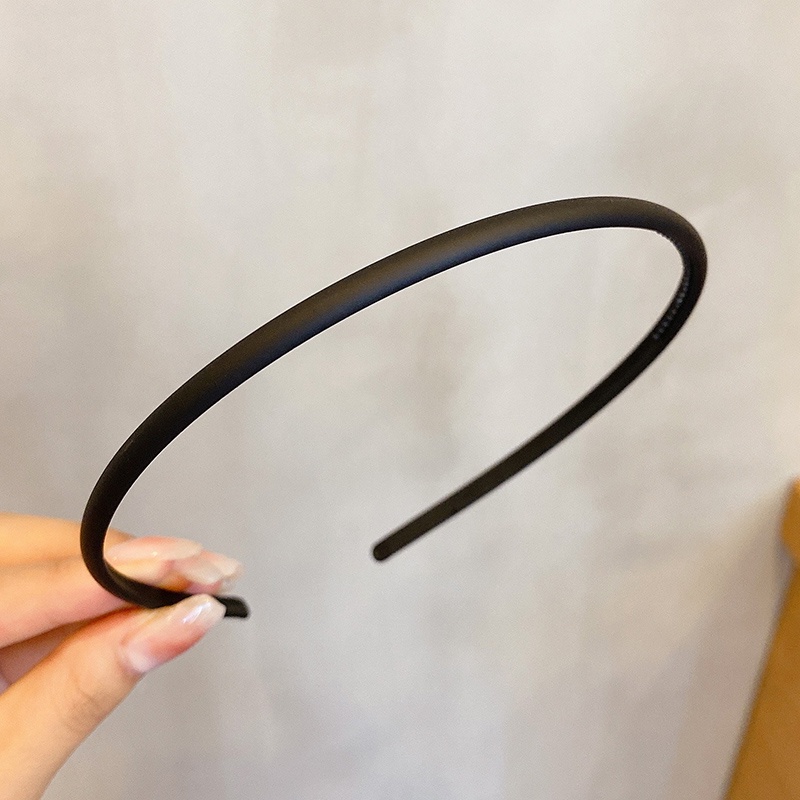Băng Đô Cài Tóc Màu Đen Thiết Kế Đơn Giản Chống Trượt Phong Cách Hàn Quốc Cho Nữ