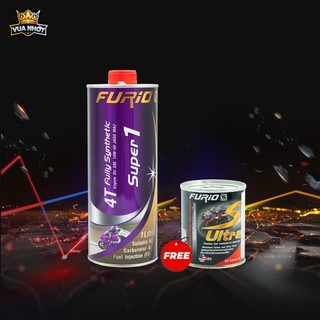 [Mua 1 Tặng 1] Nhớt Tổng Hợp Toàn Phần BCP Furio 10W40 API SN 1L Tặng 1 Súc Buồng Đốt S-Ultra 60mL