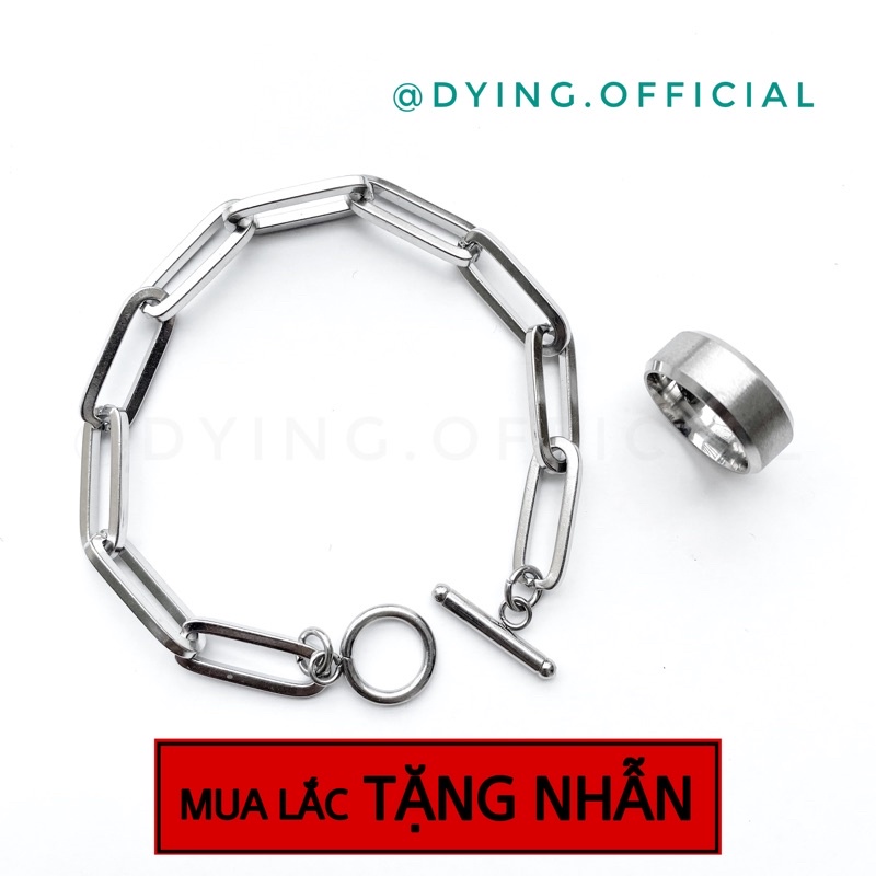 (TẶNG NHẪN) Vòng Tay Khoá OT V2 TẶNG Nhẫn Titan - Thép Titan KHÔNG RỈ