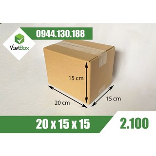 Combo 20 hộp carton 20x15x15