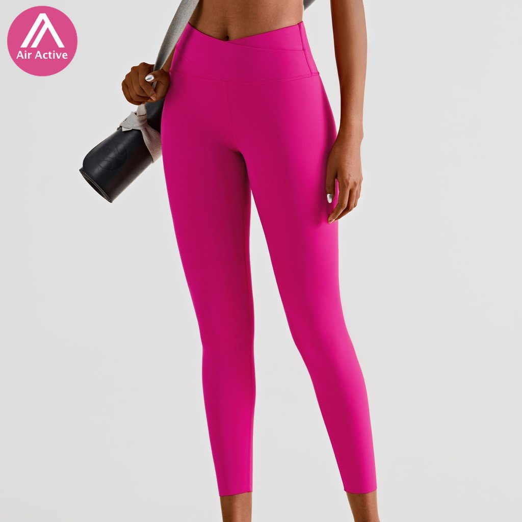 Quần legging thể thao lưng cao thời trang gym yoga