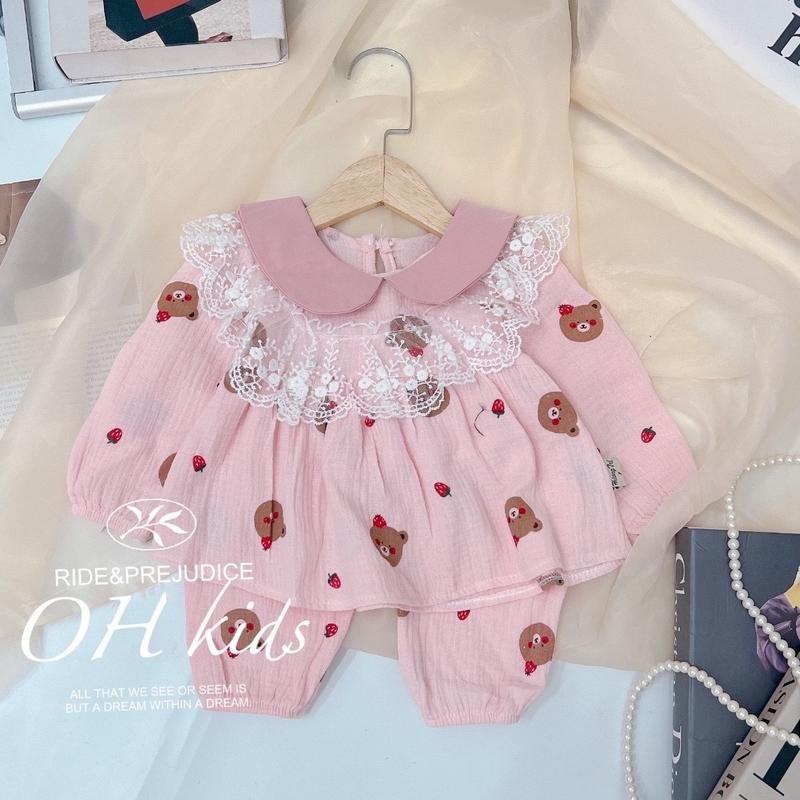 Bộ Đũi Ren Dành Cho Bé Gái