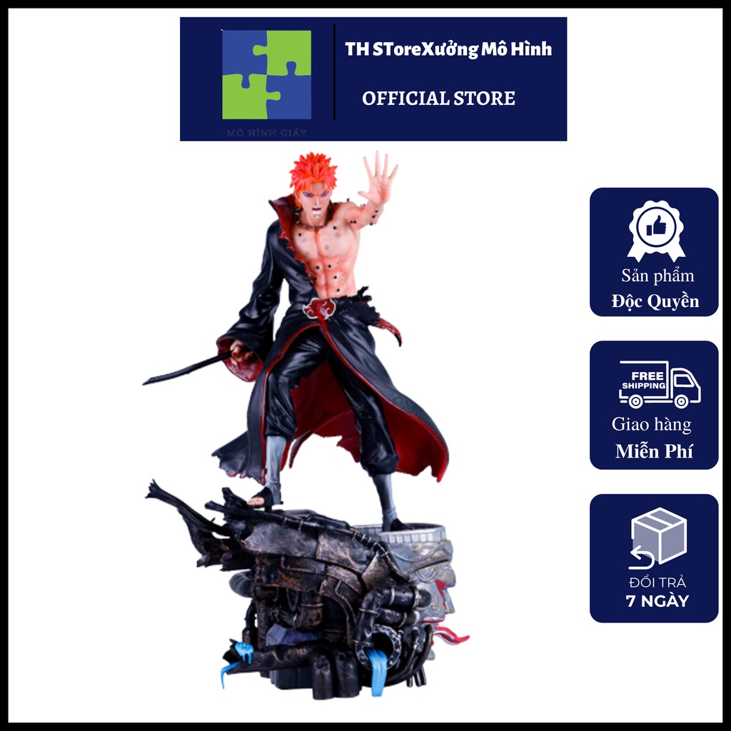 Mô hình Naruto nhân vật Pain đẫm máu cao 33cm fullbox màu, Figure Pain fullbox màu