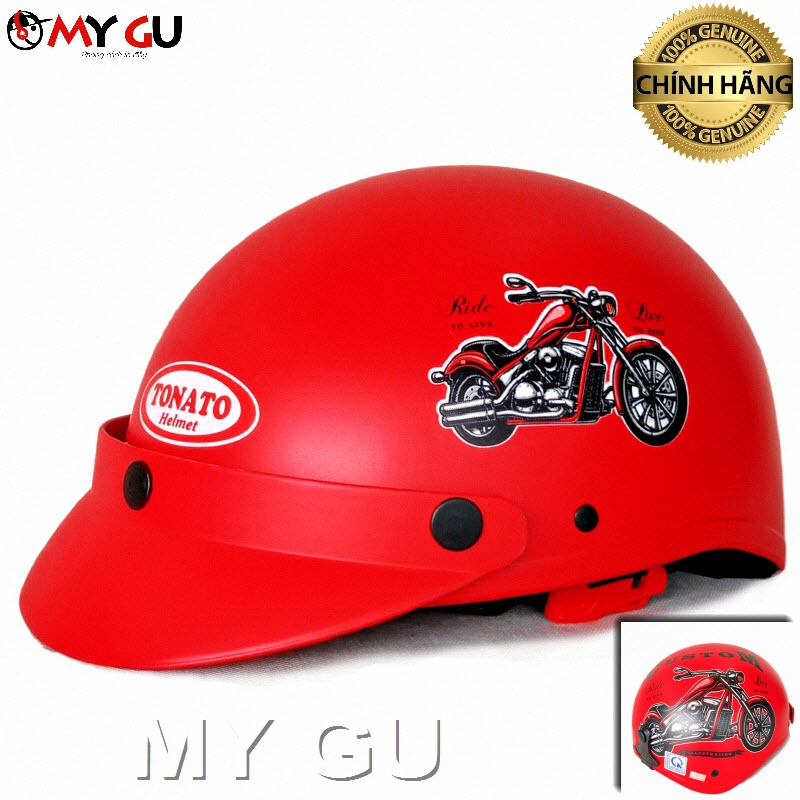 Mũ bảo hiểm cao cấp chính hãng TONATO PT168/ ASIAN KT02