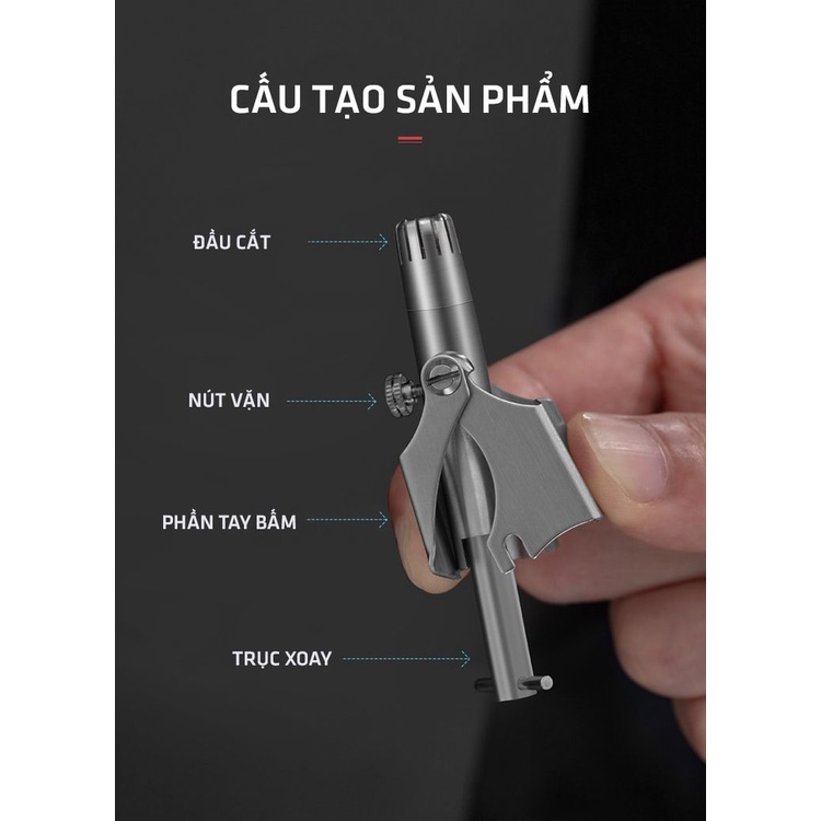 Dụng Cụ Cắt Tỉa Lông Mũi Bằng Thép Không Gỉ Cao Cấp, Sắc Bén Làm Sạch Lông Mũi, Máy Tỉa Lông Mũi An Toàn Tiện Lợi