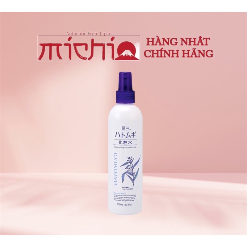 Xịt Khoáng Dương Ẩm, Sáng Da Hatomugi Moisturizing & Conditioning The Mist lotion 250ml