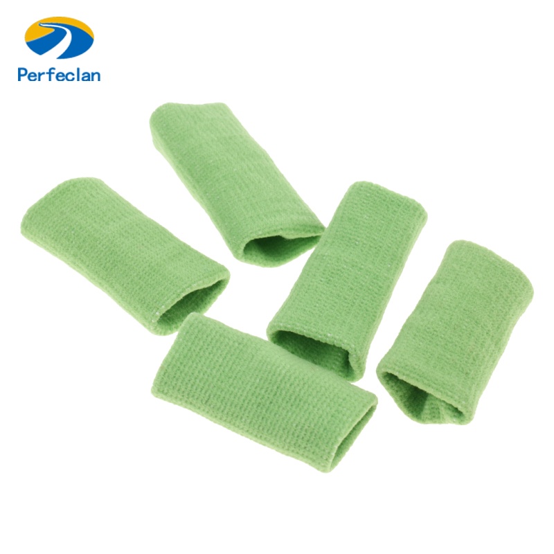 Perfeclan Set 5 Găng Bảo Vệ Ngón Tay Co Giãn Hỗ Trợ Chơi Bóng Rổ