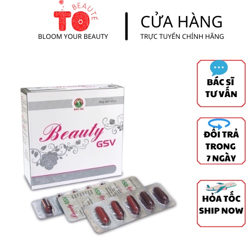 VIÊN UỐNG BEAUTY GSV HỘP 60 VIÊN