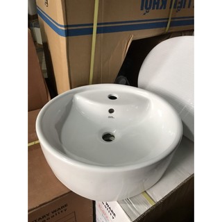 Chậu  lavabo Đặt Bàn Đá Thái Bình kích thước 41*45cm