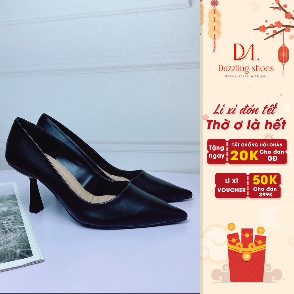 Giày Cao Gót Nữ 7cm Basic Mũi Nhọn Êm Chân, Kiểu Dáng Thời Trang, Trẻ Trung, Hiện Đại GI53 - DAZZLING SHOES