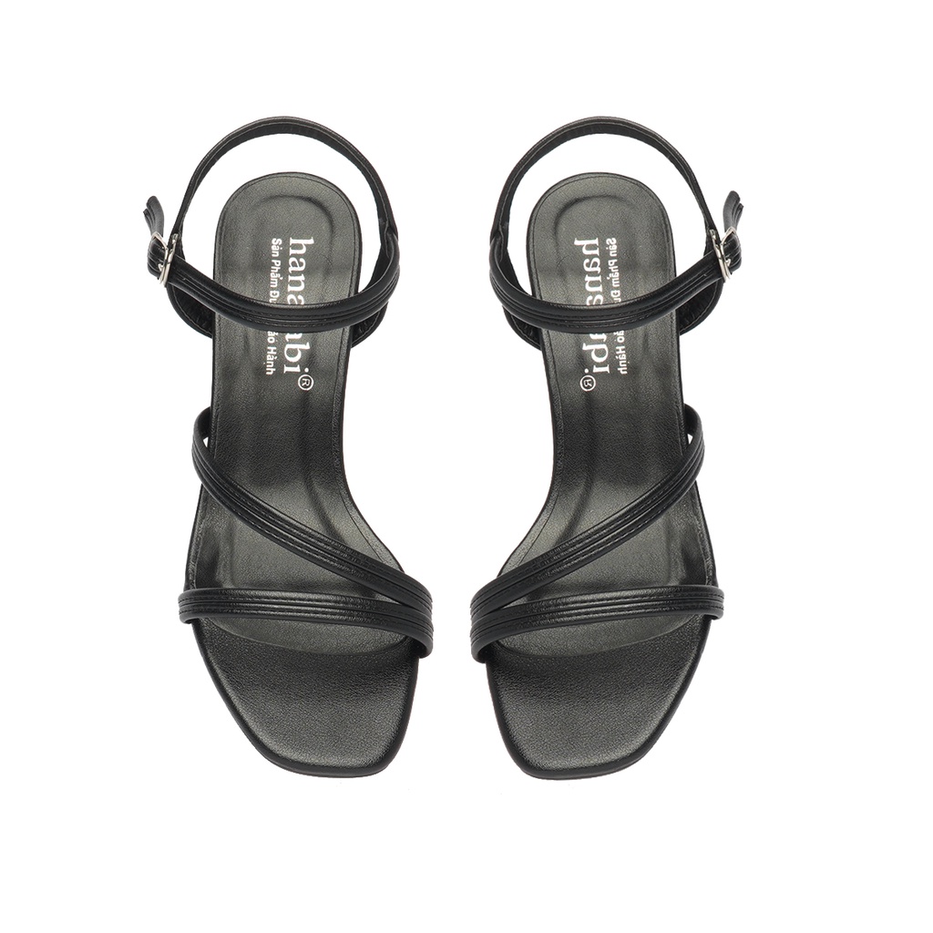 Sandal Nữ Hanatabi Quai Hai Dây Gót Vuông Cao 5cm Hậu C Mã SDH5F89
