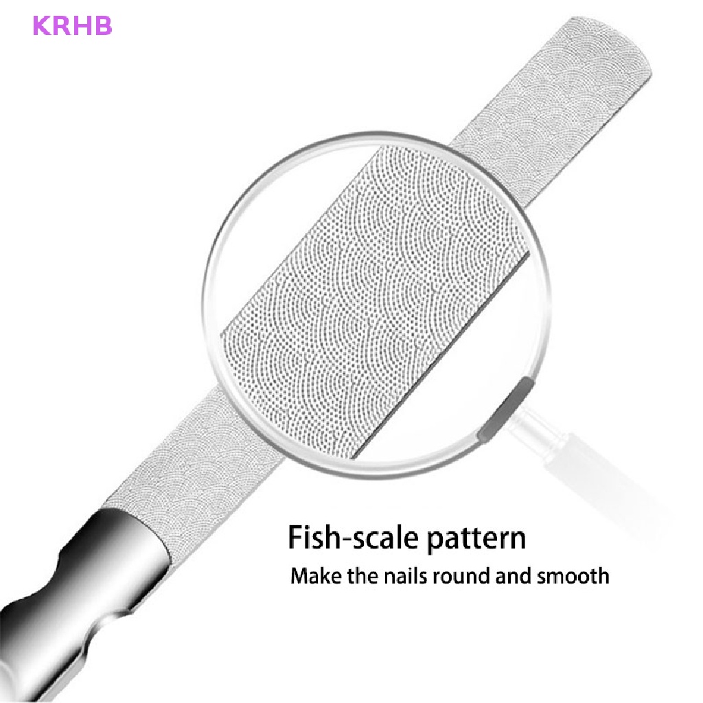 Cây Dũa Móng Hai Mặt Bằng Thép Không Gỉ Chuyên Nghiệp Mới