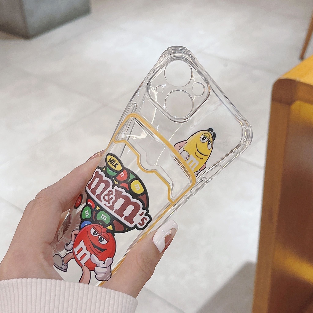 Ốp Điện Thoại Chống Sốc Có Ngăn Đựng Thẻ Cho iPhone 14 / 13 / 12 / 11 / X / 8 / 7P