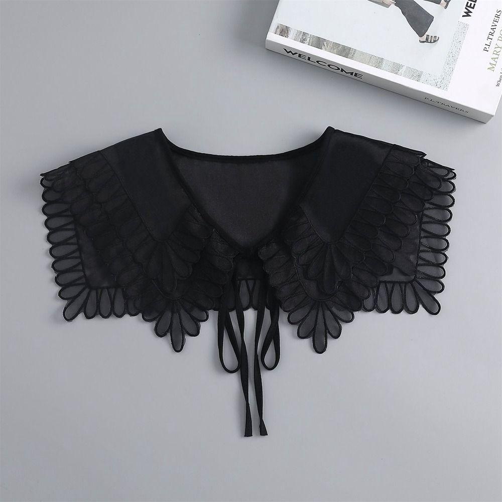 Mxgoods Áo Choàng Mini Cổ Búp Bê Tháo Rời Được Phong Cách Vintage Hợp Thời Trang Nữ