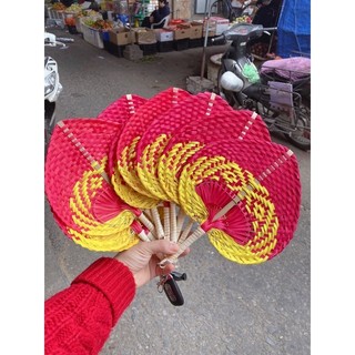 Quạt lá cọ, quạt tay sz 20cm 30cm, múa hát, decor chụp ảnh