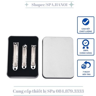 Bộ kìm bấm móng tay 3 món hộp sắt