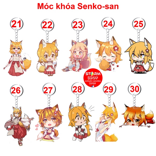 Móc khoá anime Sewayaki Kitsune no Senko-san Sống cùng nàng cáo thần
