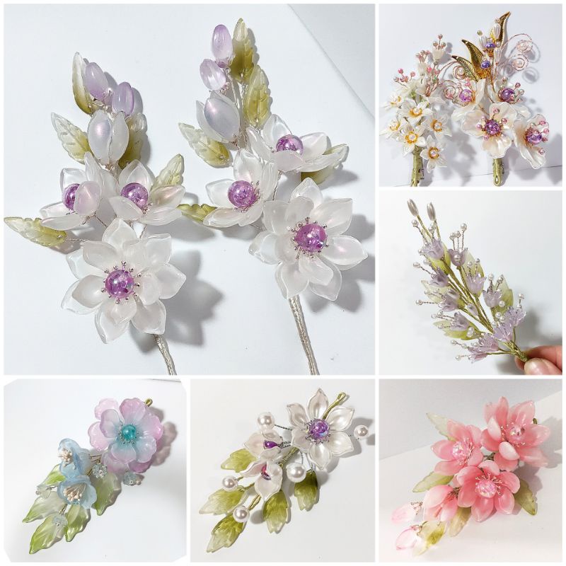 Cài tóc cô dâu, cài tóc phong cách cổ trang - Bộ sưu tập tháng 9/2022 - handmade by Pudy Pudy