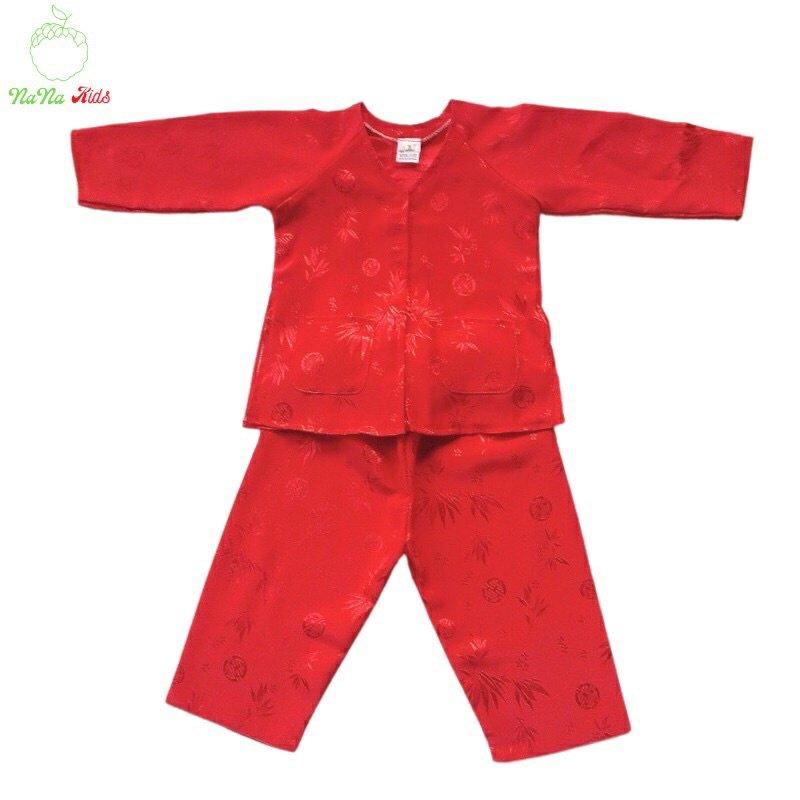 BỘ BÀ BA GẤM LỤA LÁ TRE CHO BÉ (8-28KG)