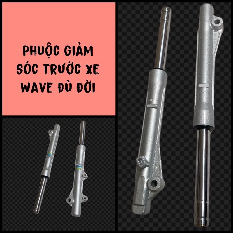 Phuộc giảm sóc xóc trước xe Wave 110 100 alpha nhỏ zx thái 50cc rs s110