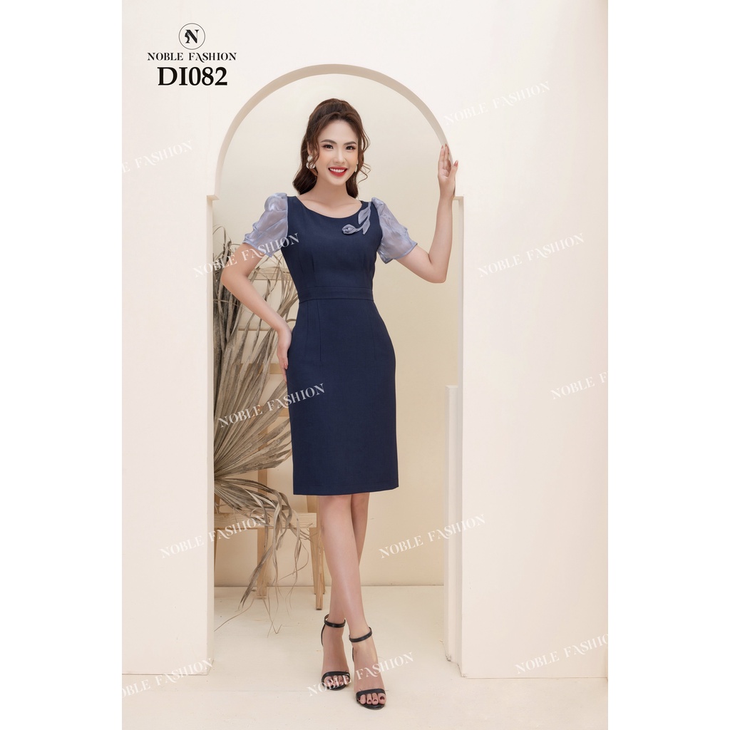 Đầm nữ thiết kế dáng ôm tay phối tơ noble fashion Dl082