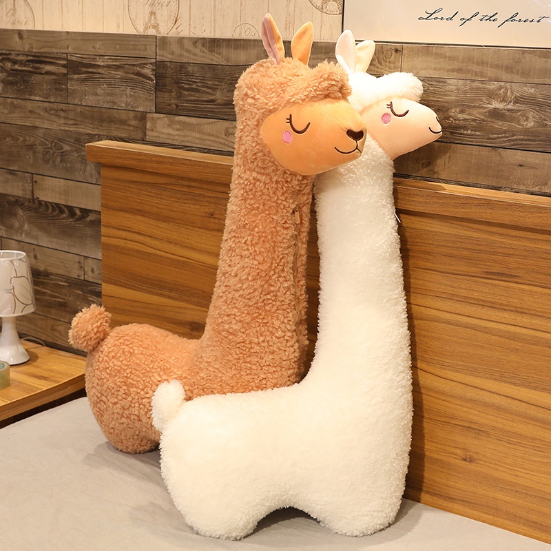 Gấu Bông lạc đà Đồ chơi nhồi bông Hình lạc đà alpaca thú bông Dễ Thương Gối ôm 75cm 100cm