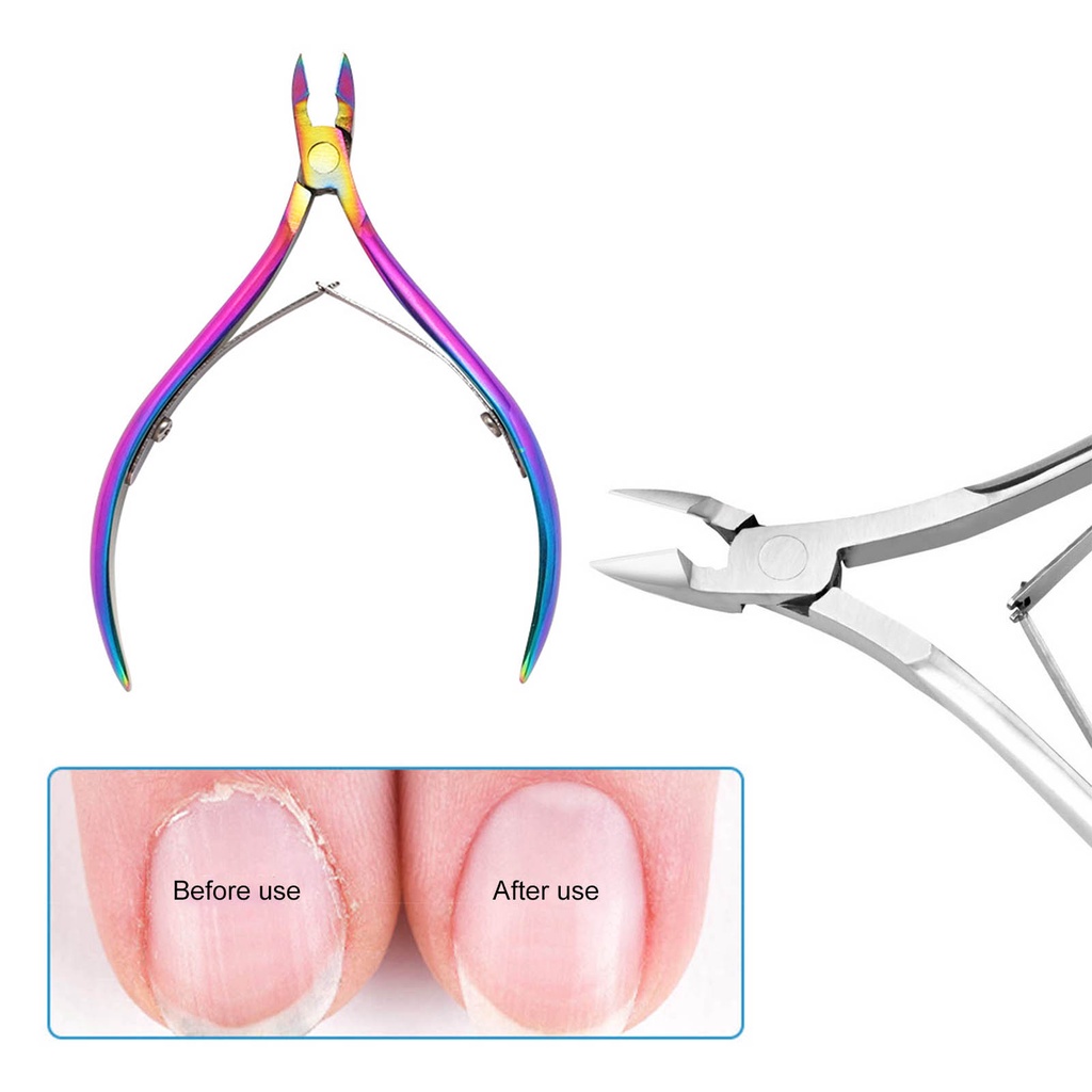 Kềm Cắt Tỉa Da Chết Móng Tay Bằng Thép Không Gỉ Độ Chính Xác Cao Dành Cho Người Lớn