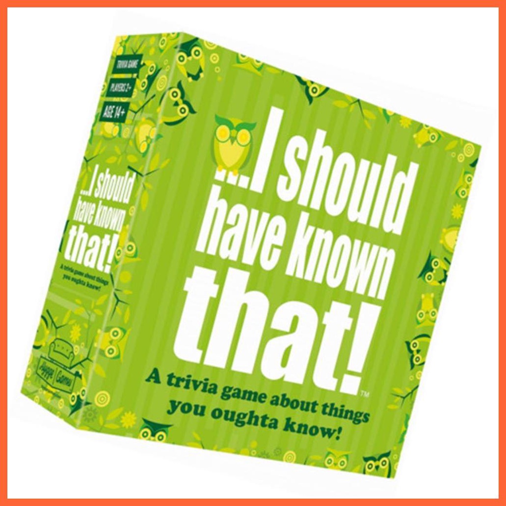 Bộ Thẻ Bài Trò Chơi Tiếng Anh I Should Have Known Đầy Đủ