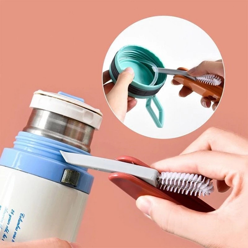 Cọ Vệ Sinh Nắp Chai / Ống Hút 3 Trong 1 Đa Năng Tiện Dụng