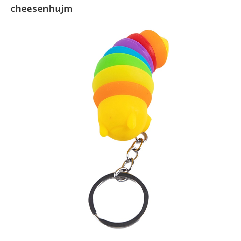 Móc Khóa Hình Sâu Bướm Mắt To Có Thể Tháo Rời Giảm Căng Thẳng