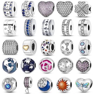 Hạt Charm Bạc 925 Hình Hoa Cúc Xinh Xắn Dùng Để Kẹp Vòng Tay Hoặc Trang Sức Pandora