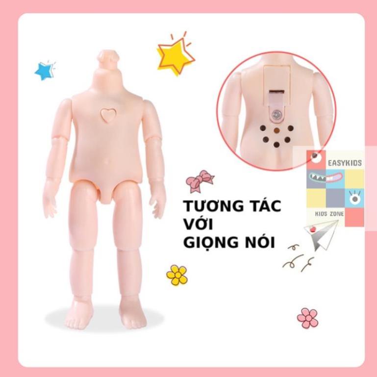 Búp bê, Đồ chơi búp bê 23 khớp xinh xắn cao 17cm dễ dàng cử động, đồ chơi dễ thương cho bé gái
