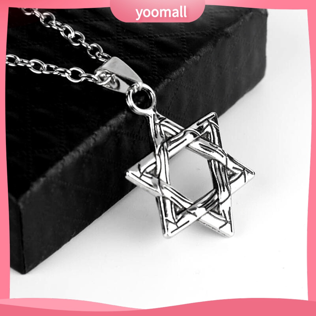 Vòng cổ Mặt Hình Lục Giác Phong Cách Hip Hop Thời Trang