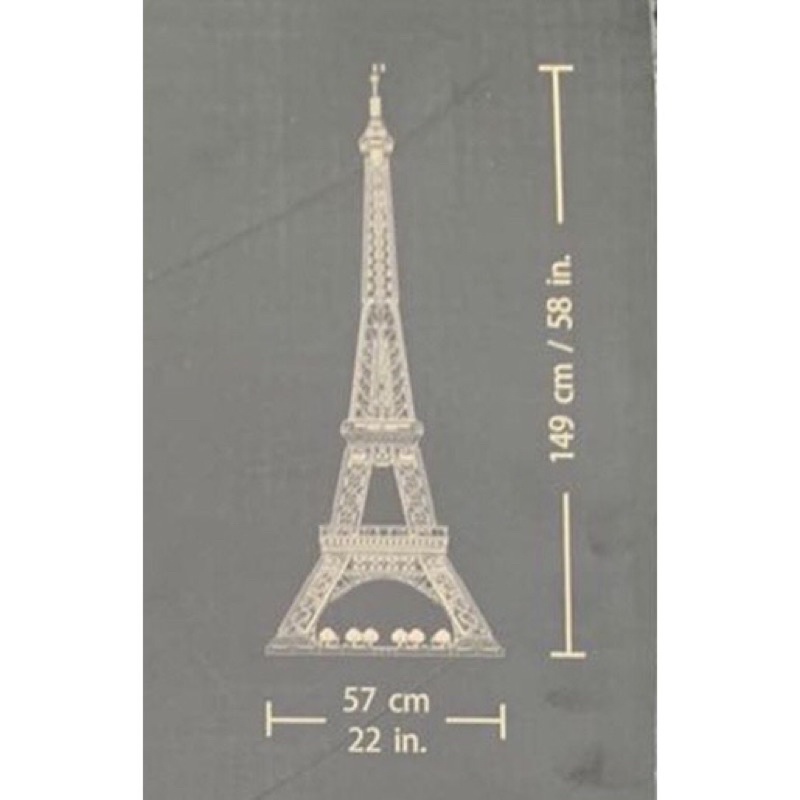 Mô hình lắp ráp Architecture Tháp Eiffel paris cỡ lớn nonlego 10307/10001
