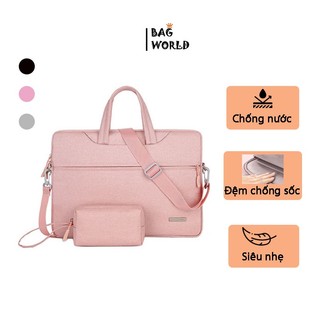 Túi chống sốc laptop có quai đeo chéo chống nước cao cấp size 13 14/15,6 inch