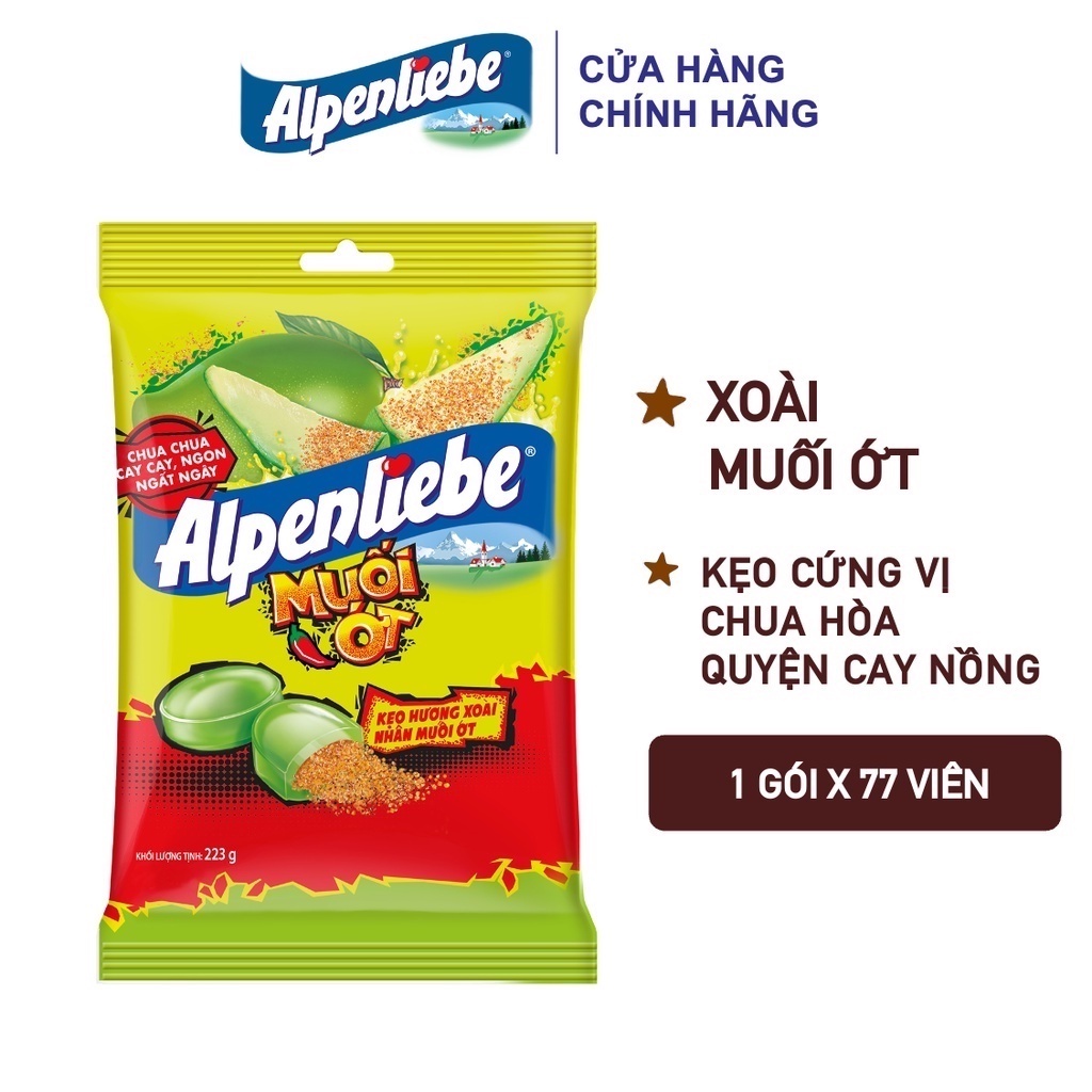 Kẹo alpenliebe tết 2023 hương xoài nhân muối ớt gói 77 viên - 223g - ảnh sản phẩm 1