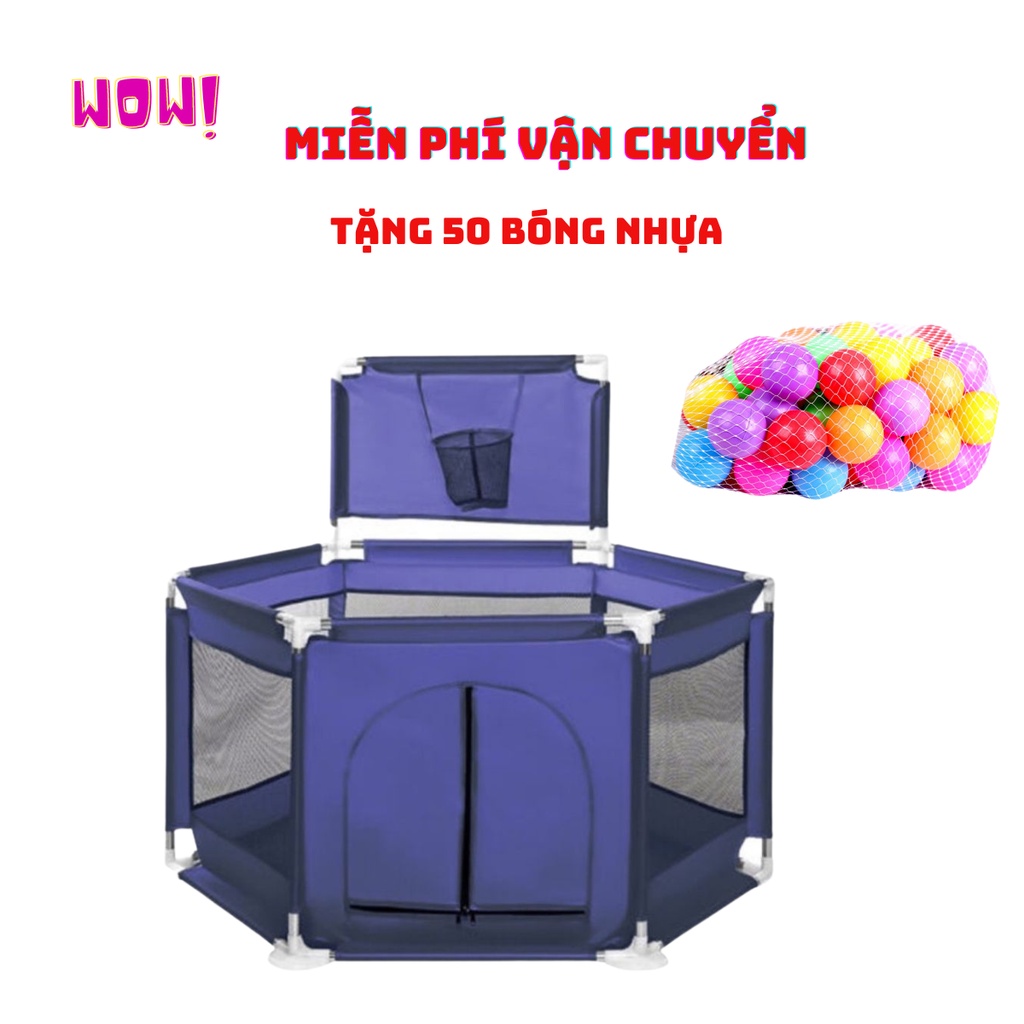 Quây cũi, nhà bóng kích thước 1m3 cho bé khung ninox 304 kích thước 1m3