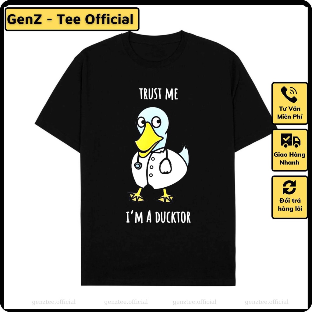 Áo thun Ducktor - Dogtor, hài hước phong cách trẻ trung năng động form rộng nam nữ đủ size